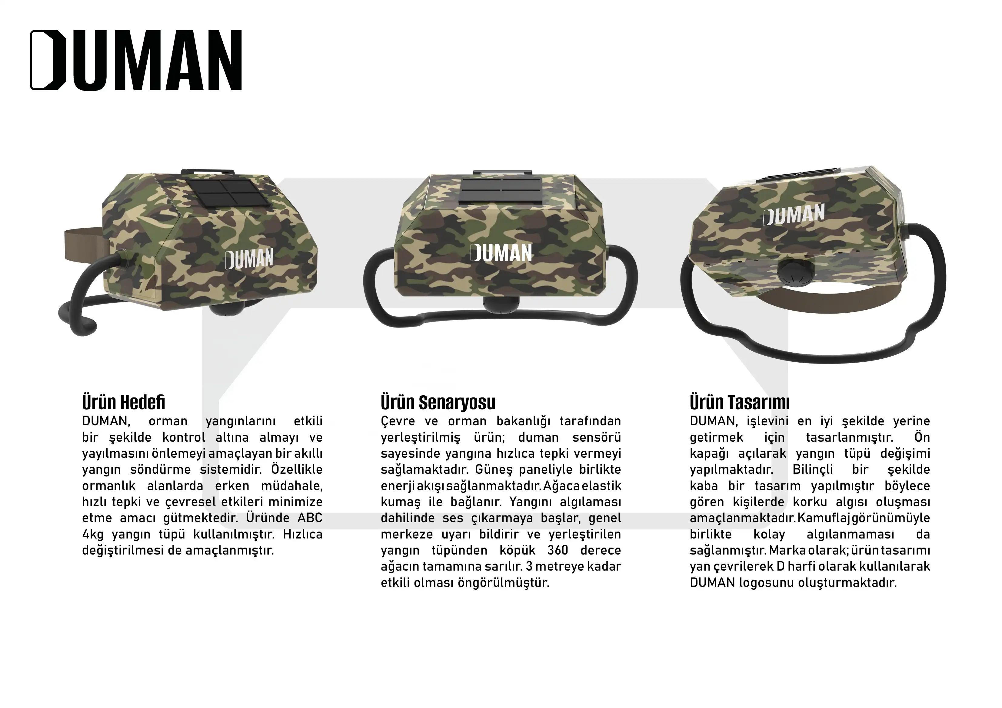 Duman Orman Yangını Proje